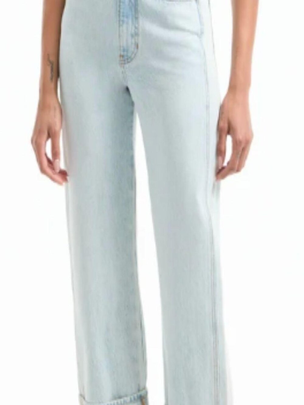 Veronica Beard Light Wash High Rise Straight Leg Jeans Size 29 (uncuffed)
